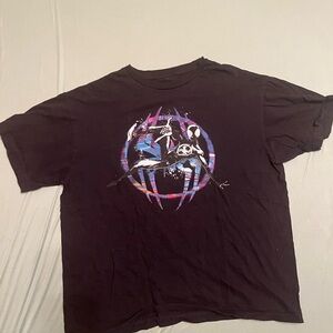Black T-Shirt with Spider Graphic